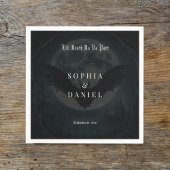 Bis zum Tod romantische Fledermäuse Mondlicht goti Serviette