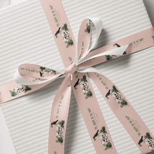 Bis zum Tod Rosa Gothic St. Patricks Day Florales  Satinband