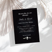 Bis zum Tod Schädelbats Spires Gotische Hochzeit Einladung