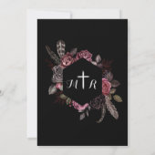 Bis zum Tod | Schwarz-Gotisches Elegant Save the D Save The Date (Rückseite)