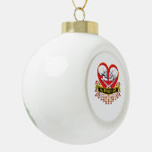 Bis zum Tod sind wir essenziell Keramik Kugel-Ornament (Links)