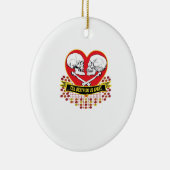 Bis zum Tod sind wir essenziell Keramik Ornament (Rechts)