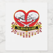 Bis zum Tod sind wir essenziell Weinetikett (Einzelnes Label)