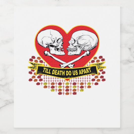 Bis zum Tod sind wir essenziell Weinetikett (Einzelnes Label)