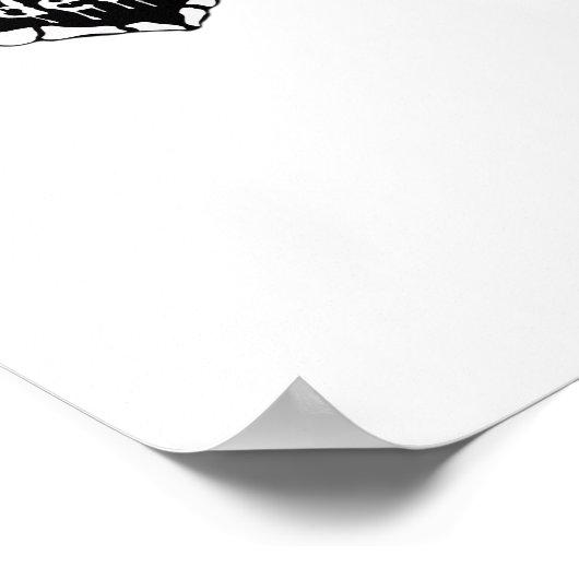 bis zum Tod: Skeletthand Herz Poster (Ecke)