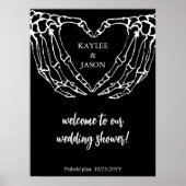 Bis zum Tod Skeletthändler Paare Dusche Empfang Poster (Vorne)