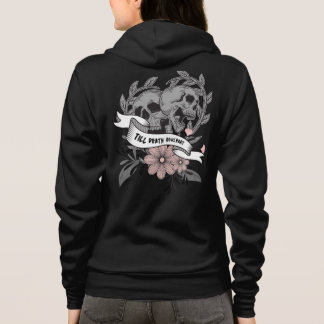 Bis zum Tod, Teil I, graurosa Schädel Blume Hoodie