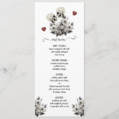 Bis zum Tod, Teil, Skeleton Bride Groom Menü Menükarte (Vorderseite)