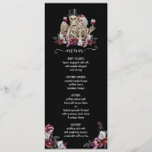 Bis zum Tod, Teil, Skeleton Bride Groom Menü Menükarte (Vorderseite)