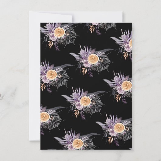 Bis zum Tod, Teil Skeleton Herz Hands Dusche Einladung (Rückseite)