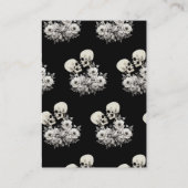 Bis zum Tod Teil Skelettinfo & Details Visitenkarte (Rückseite)