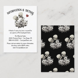 Bis zum Tod Teil Skelettinfo & Details Visitenkarte