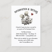 Bis zum Tod Teil Skelettinfo & Details Visitenkarte (Vorderseite)