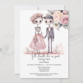 Bis zum Tod teilen wir Braut und Gräuel Einladung (Vorderseite)