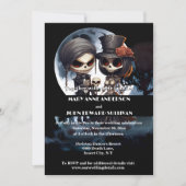 Bis zum Tod teilen wir Leiche Brautbräutigam Einladung (Vorderseite)