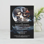 Bis zum Tod teilen wir Leiche Brautbräutigam Einladung (Stehend Vorderseite)