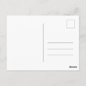 Bis zum Tod teilen wir Skeleton Couple Monogram Po Postkarte (Rückseite)