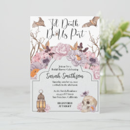 Bis zum Tod tun uns als Halloween-Brautparty Einladung