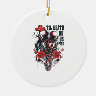 Bis zum Tod tun uns als Teil Keramik Ornament