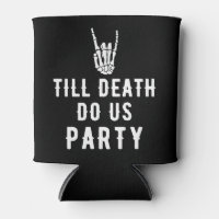 Bis zum Tod tun uns Gastgeschenke schwarzes Skelet