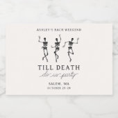 Bis zum Tod tun uns Party Bachelorette Wochenende Alkoholflaschenetikett (Einzelnes Label)