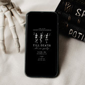 Bis zum Tod tun uns Party Bachelorette Wochenende Einladung