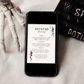 Bis zum Tod tun uns Party Bachelorette Wochenende Einladung