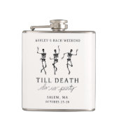 Bis zum Tod tun uns Party Bachelorette Wochenende Flachmann (Vorderseite)