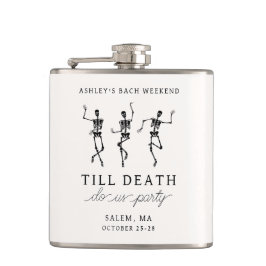 Bis zum Tod tun uns Party Bachelorette Wochenende Flachmann