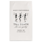 Bis zum Tod tun uns Party Bachelorette Wochenende Kleine Geschenktüte (Rückseite)