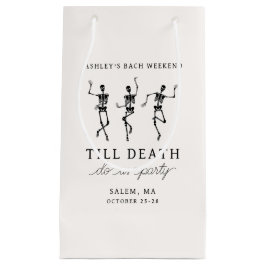 Bis zum Tod tun uns Party Bachelorette Wochenende Kleine Geschenktüte