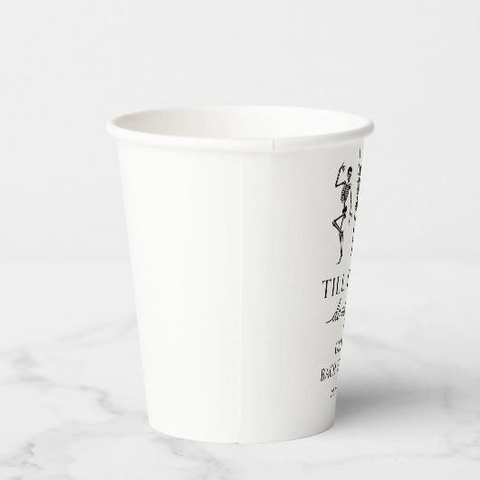 Bis zum Tod tun uns Party Bachelorette Wochenende Pappbecher (Rechts)