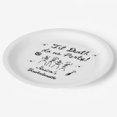 Bis zum Tod tun uns Party Bachelorette Wochenende Pappteller (Schrägansicht)