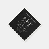 Bis zum Tod tun uns Party Bachelorette Wochenende Serviette (Ecke)