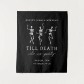 Bis zum Tod tun uns Party Bachelorette Wochenende Wandteppich (Vorderseite)