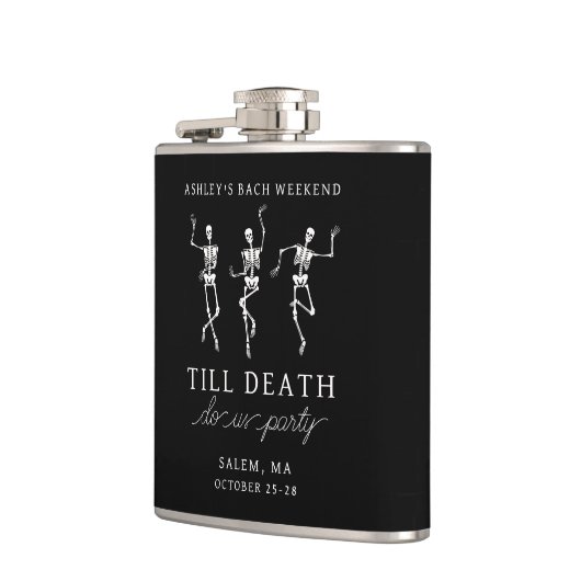 Bis zum Tod tun uns Party Bachelorette Wochenendfl Flachmann (Links)