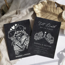 Bis zum Tod tun uns Party Black Tarot Goth Wedding