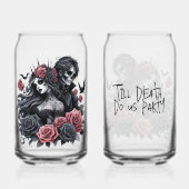 Bis zum Tod tun uns Party Braut und Erbe Dosenglas (Vorderseite)