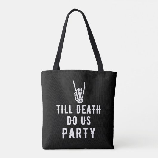 Bis zum Tod tun uns Party Brautparty Bridesmaiern Tasche (Rückseite)