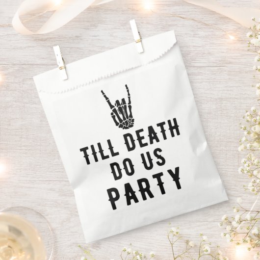 Bis zum Tod tun uns Party Brautparty Geschenktütchen (Ausgeschnitten)