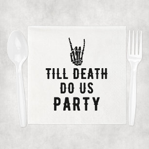 Bis zum Tod tun uns Party Brautparty Serviette
