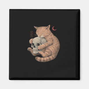 Bis zum Tod tun uns Party Cat Skull Classic Magnet