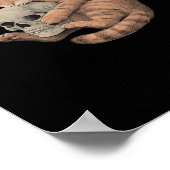 Bis zum Tod tun uns Party Cat Skull Classic Poster (Ecke)