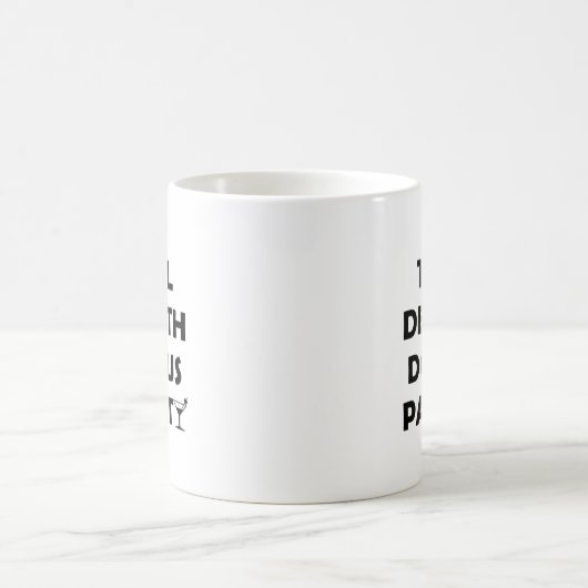 Bis zum Tod tun uns Party Classic & Basic Design Kaffeetasse (Mittel)