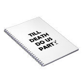 Bis zum Tod tun uns Party Classic & Basic Design Notizblock (Rechte Seite)