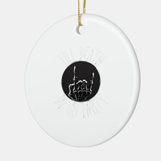 Bis zum Tod tun uns Party Classic Keramik Ornament (Links)