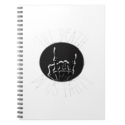 Bis zum Tod tun uns Party Classic Notizblock (Vorderseite)