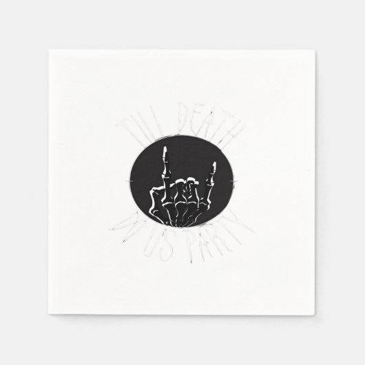 Bis zum Tod tun uns Party Classic Serviette (Vorderseite)