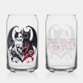 Bis zum Tod tun uns Party Devilish Kittens Dosenglas (Vorderseite)