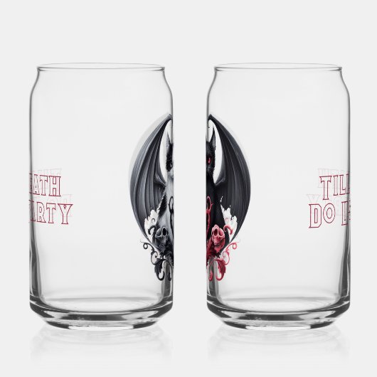 Bis zum Tod tun uns Party Devilish Kittens Dosenglas (Rechts)